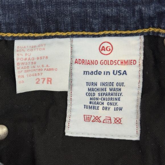 AG Adriano Goldschmied The Sweetie Jeans 27R Made in USA Stretch Slim - Picture 3 of 15
